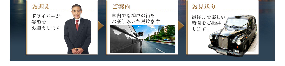 お迎え　ご案内　お見送り